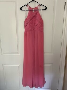 Women’s Pink Maxi Halter Dress